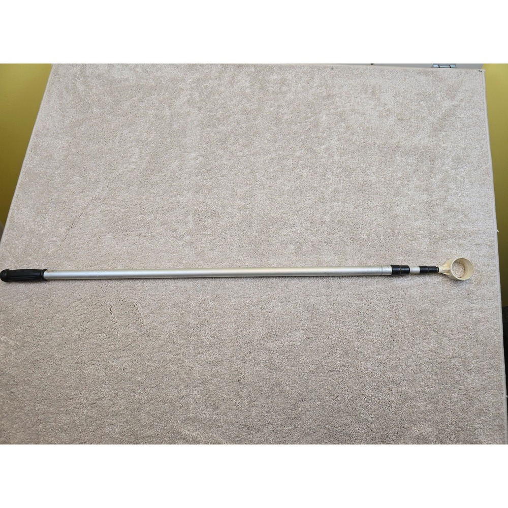 Vintage Golf Ball Retriever Telescopic Silver Aluminum Extendable Tool